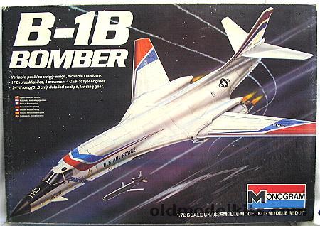 Monogram 1/72 Rockwell B-1B Bomber, 5605 plastic model kit